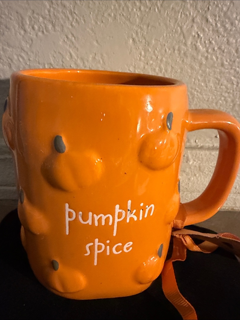 Rae Dunn Orange "pumpkin spice" Ceramic Mug